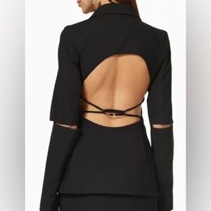 Jacquemus Black Open-Back Long Sleeve